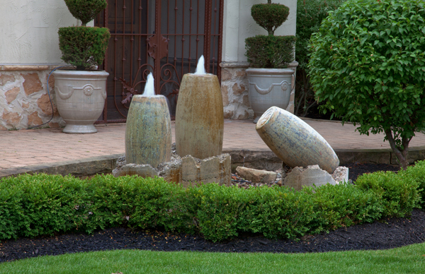 Handmade Concrete Vase Fountain